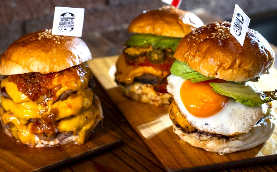 WORLD BURGER 看板バーガー3種
